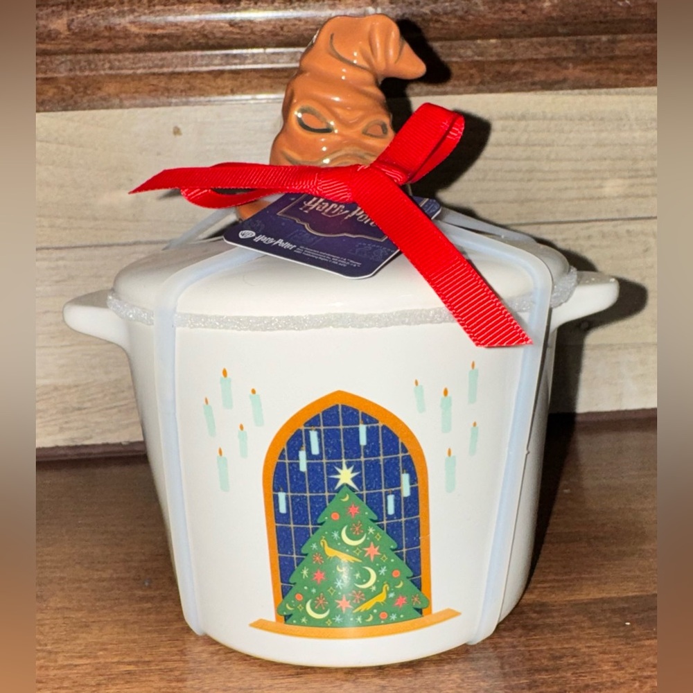 🥰 Rae Dunn Harry Potter DECK THE GREAT HALL Mini Baking Dish With Sorting Hat
